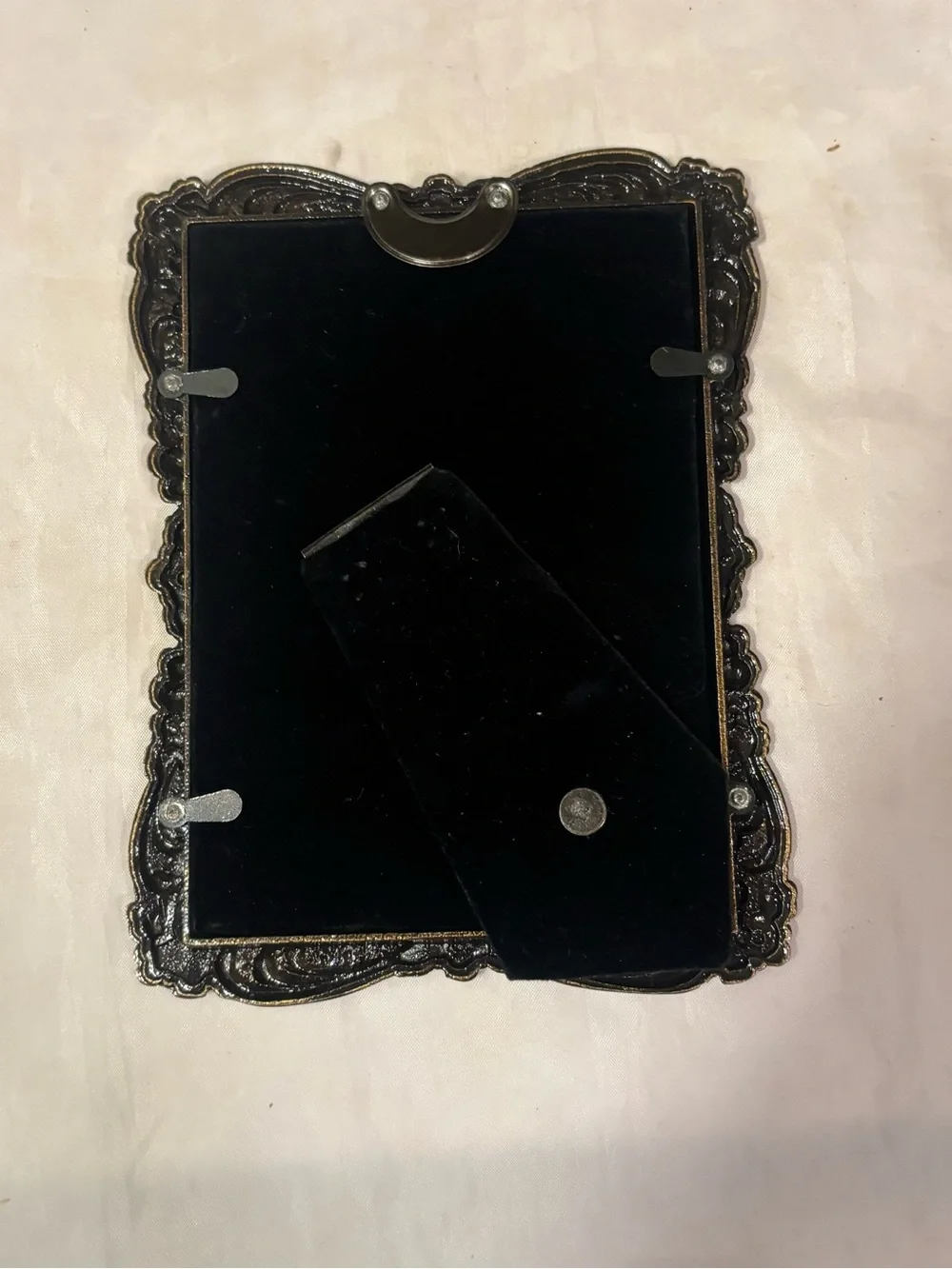 Ornate Floral Antique-Style Bronze Photo Frame